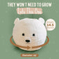 Kids Bean Bag Chair - Soft Sherpa and Memory Foam Stuffed Animal Beanbag Seat