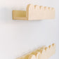 Floating Nursery Book Shelves with Scalloped Edges - Set of 2