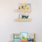 Floating Nursery Book Shelves with Scalloped Edges - Set of 2