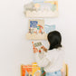 Floating Nursery Book Shelves with Scalloped Edges - Set of 2