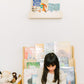Floating Nursery Book Shelves with Scalloped Edges - Set of 2